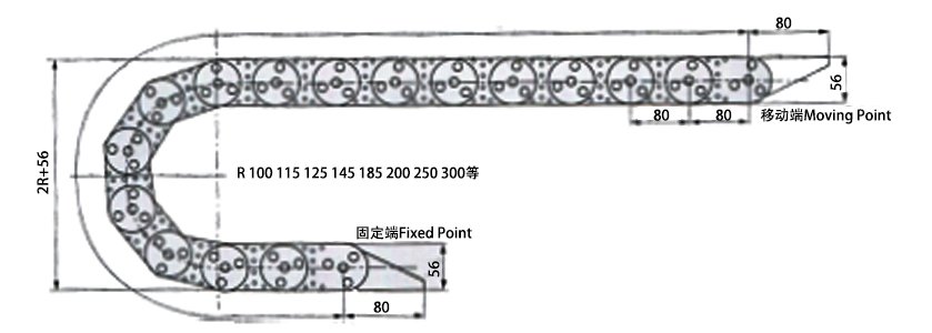 TL65型钢铝拖链