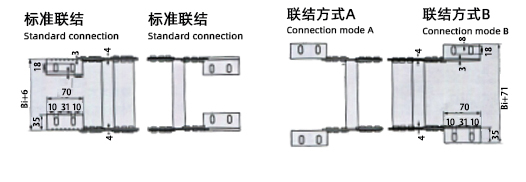 TL65型钢铝拖链框架式图